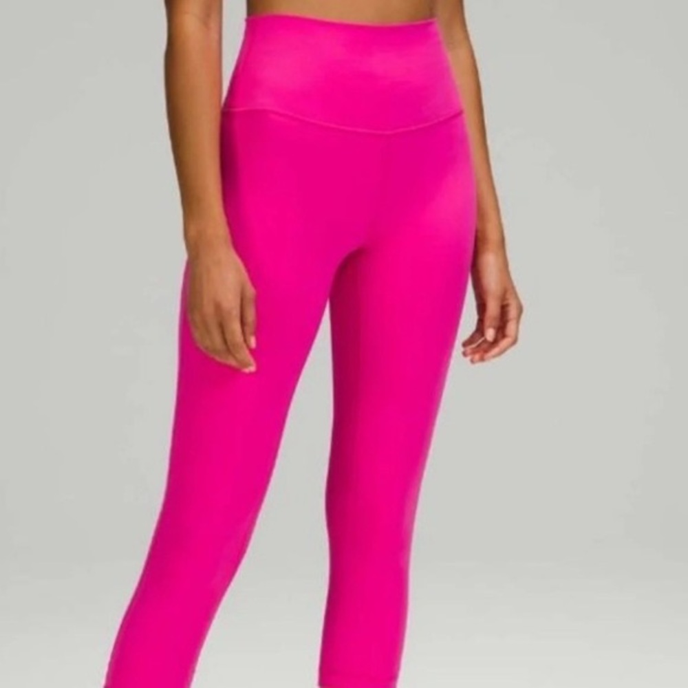 Lululemon 7/8 align leggings hot pink